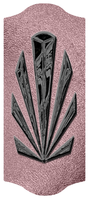 DARAY-C-602-BK-SH-OR Black Sunburst Shimmer Orchid